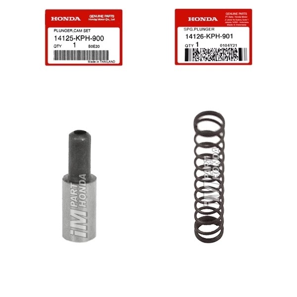 14125-KPH-900 14126-KPH-901 Plunger Cam Setting & Spring Otomatis Noken As Karisma Kirana Supra X 12