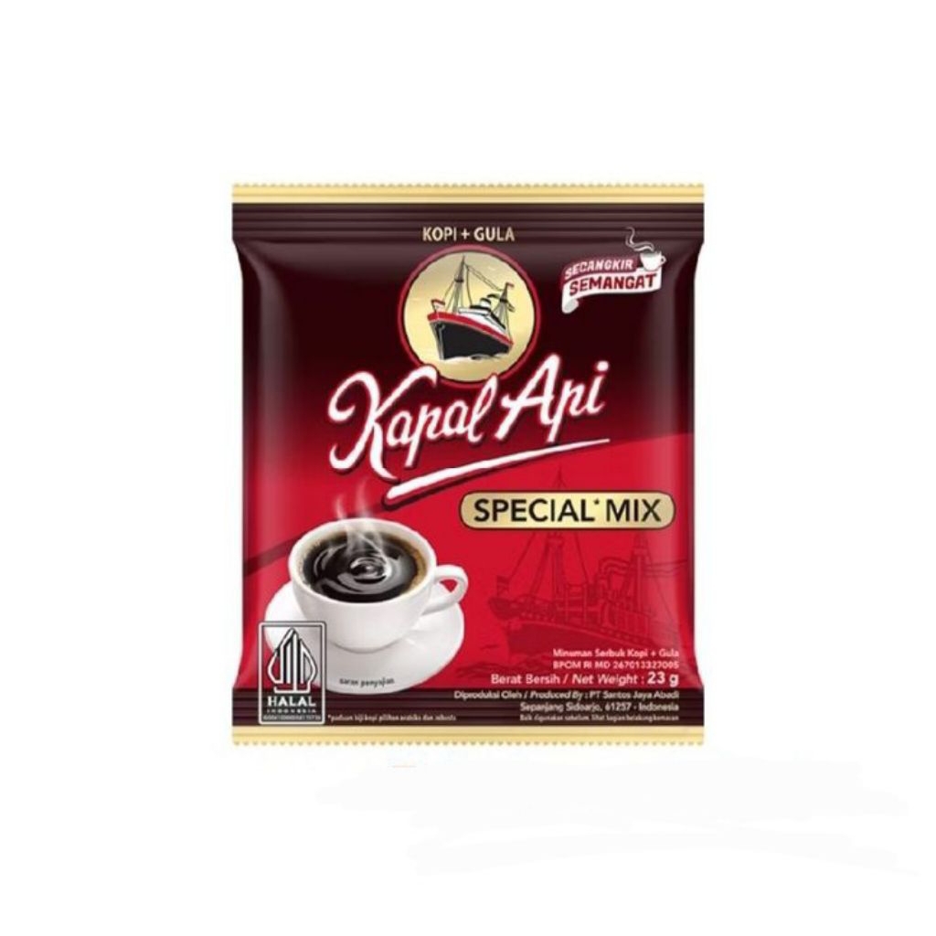 

Kopi Kapal Api Spesial Mix Sachet 23 gr