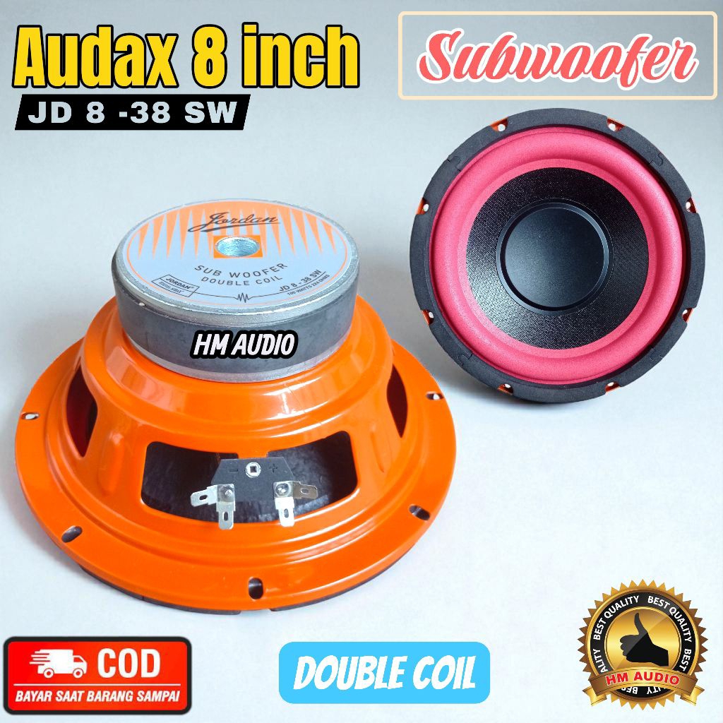 Speaker 8 inch Audax JD 8 -38 SW Subwoofer Audax Jordan 8 inch Original