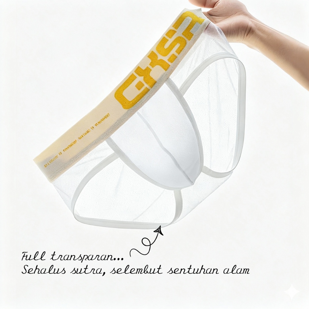 ORLVS Celana Dalam Brief Full Transparan GXSR