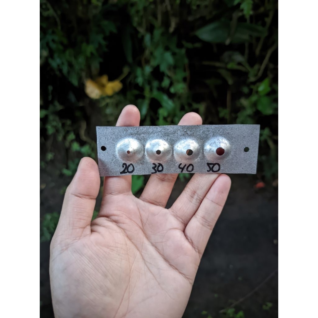 Mata Pisau Serut Ruji Sangkar Burung,Tusuk Sate dan Layangan terbuat dari plat baja ukuran 2 mm, 3 m