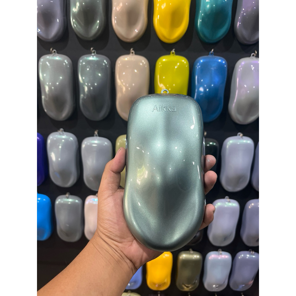 TITANIUM GREEN . CAT PU WARNA HIJAU METALIK 93 . CAT MOTOR DAN CAT MOBIL