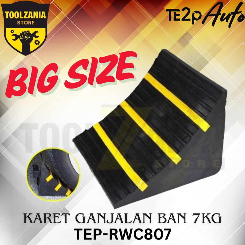 Ganjalan Ban Mobil Truck - Karet Pengganjal Ban Mobil Besar - Karet Pengganjal Parkir Ban Ganjal Rod