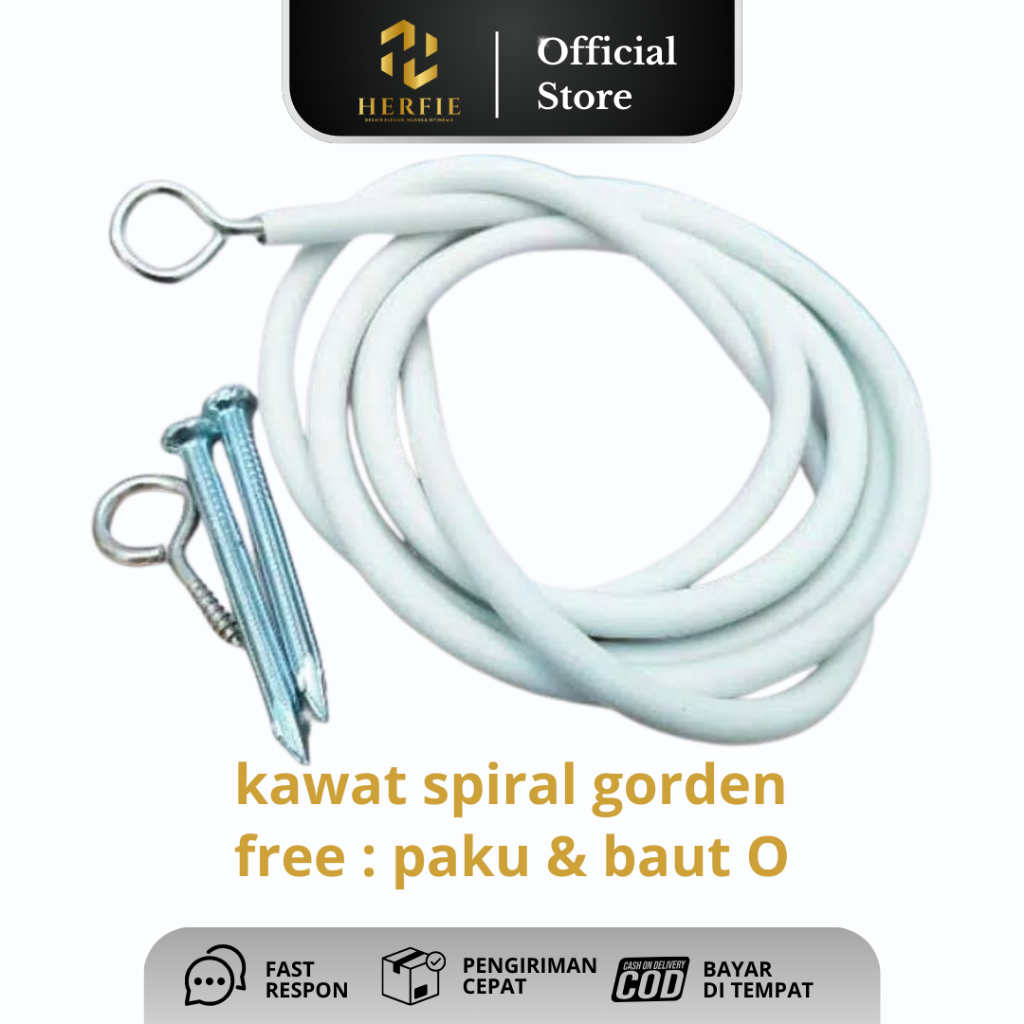 HERFIE - KAWAT GORDEN KOLONG DAPUR / GORDEN DAPUR / KAWAT SPIRAL