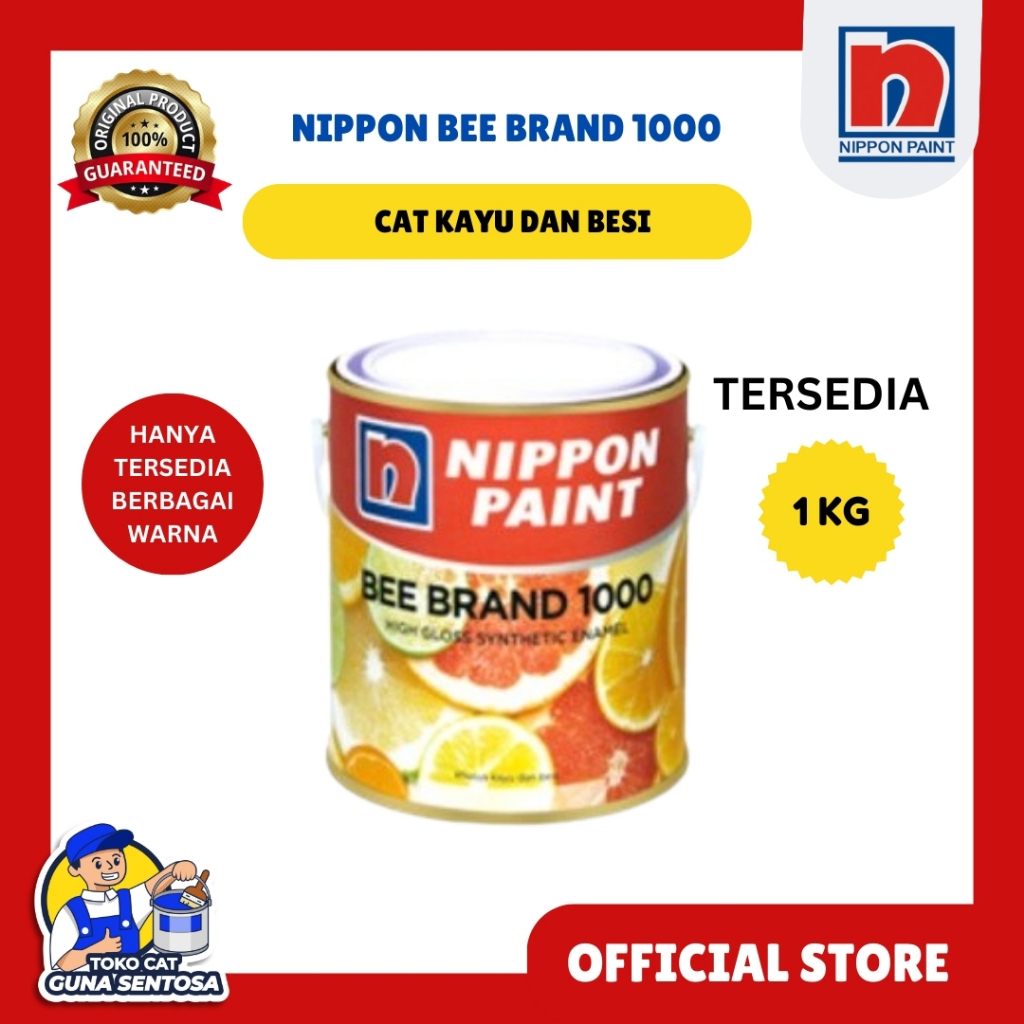 CAT MINYAK KAYU DAN BESI NIPPON BEE BRAND 1000 1 L