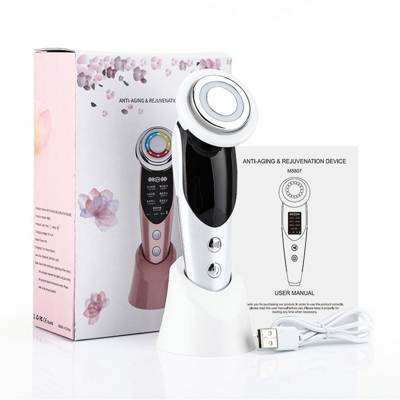 Bajiss Perangkat iontophoresis EMS tujuh mode untuk fototerapi wajah