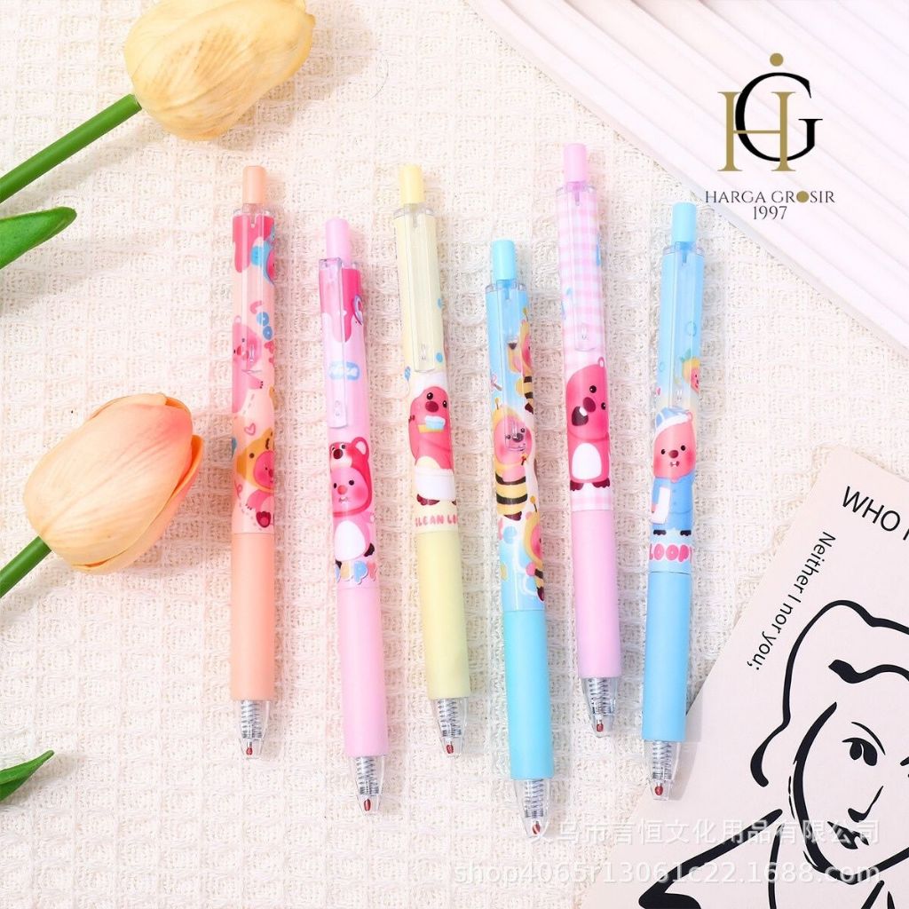 

1PCS PULPEN CETEK STANDARD LOOPY PC-2034 PEN LUCU IMUT ALAT TULIS SEKOLAH PERALATAN KANTOR