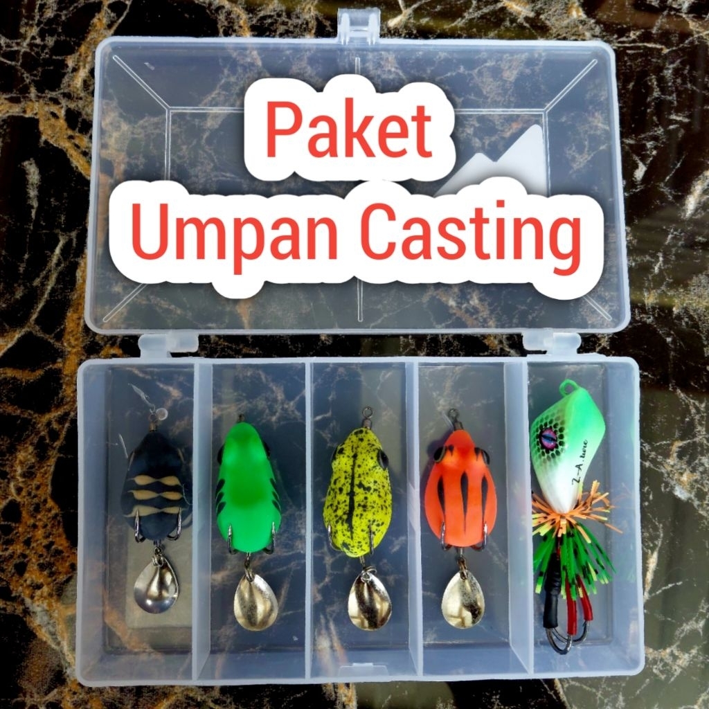 Paket Lure Umpan Casting Gabus Isi 5 Pcs