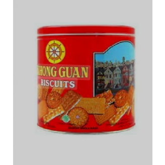KHONG GUAN ASSORTED BISCUIT FAMILY KALENG BULAT 650GR