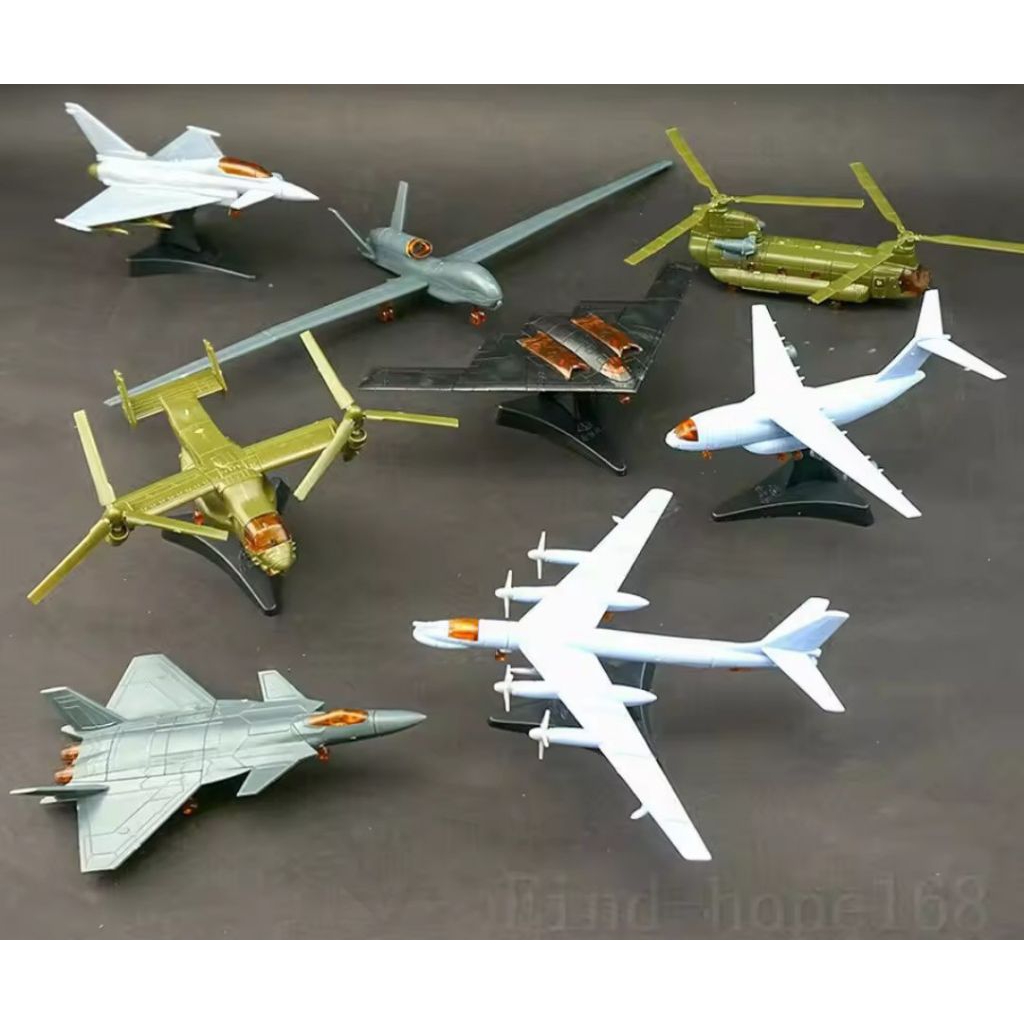 Mainan rakit 4D pesawat helikopter transportasi militer