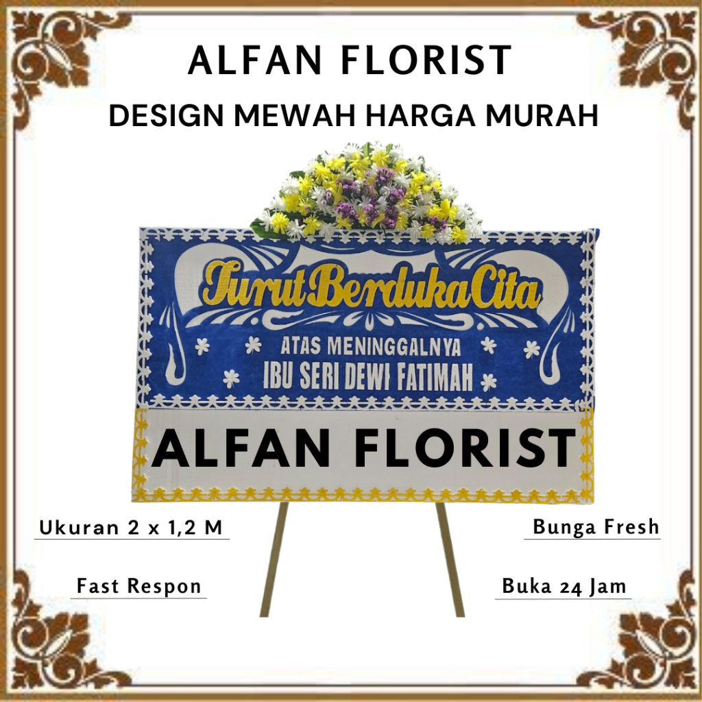 Karangan Bunga Papan Duka Cita - Toko Bunga Dekat Rumah Duka Abadi Free Ongkir