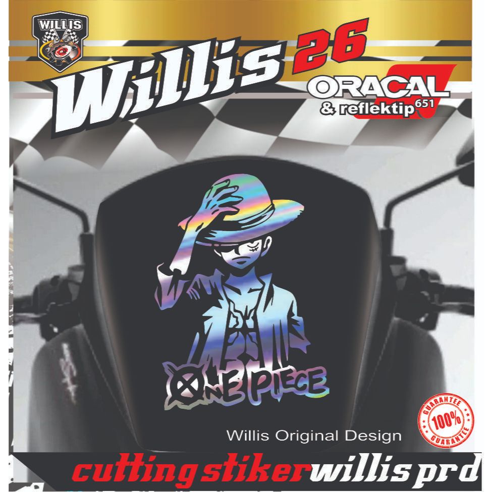 sticker cutting One Piece Viral STIKER WINDSHIELD VISOR MOTOR NMX PCX KACA MOBIL