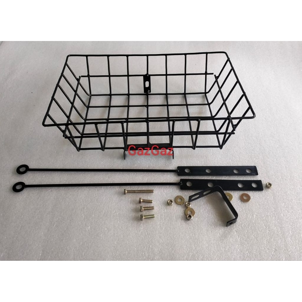 Keranjang Sepeda Mtb Road bike Minivelo Sepeda lipat keranjang ful besi Universal