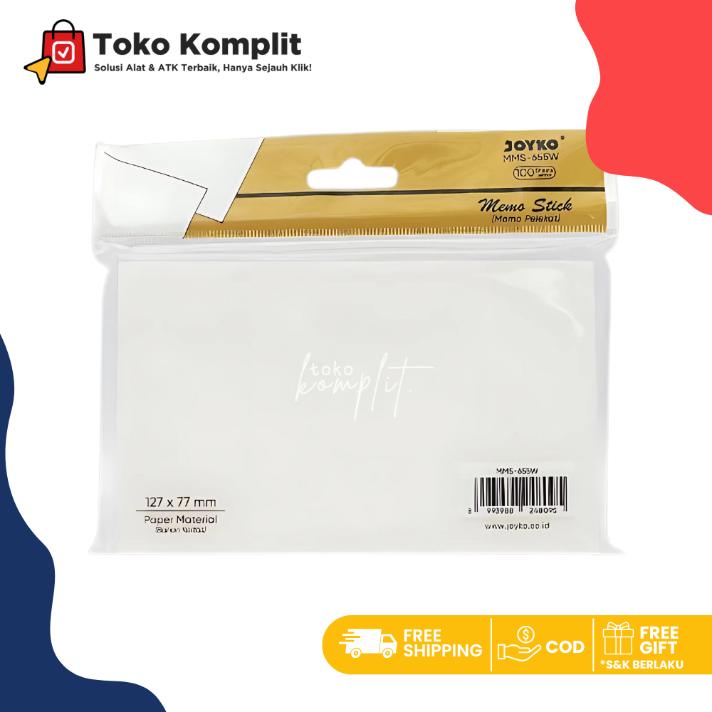 

Komplit - Stick Sticky/Memo Tempel Joyko MMS-655 White Color