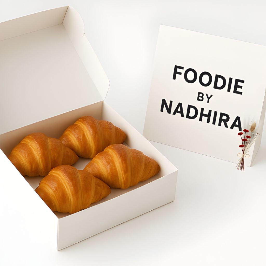 

FOODIE Croissant Big Premium - 1 Box Isi 4 Pcs
