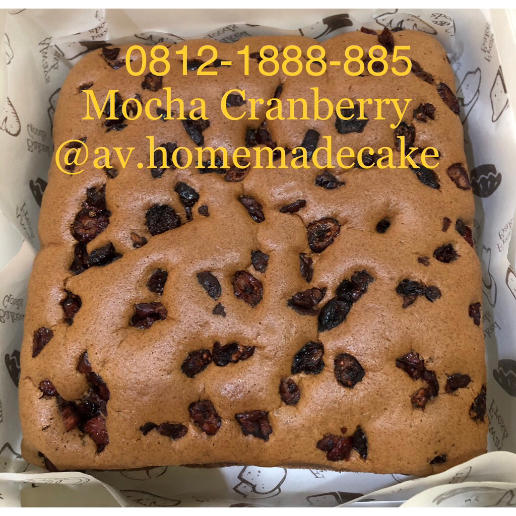 Castella Cake (Mocha Cranberry)