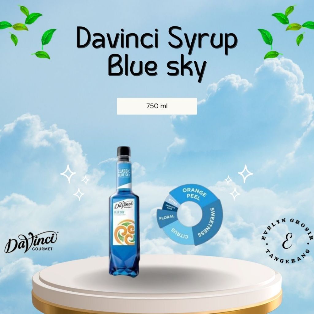 

Davinci Syrup Blue Sky 750 ml - Sirup Rasa Blue Sky