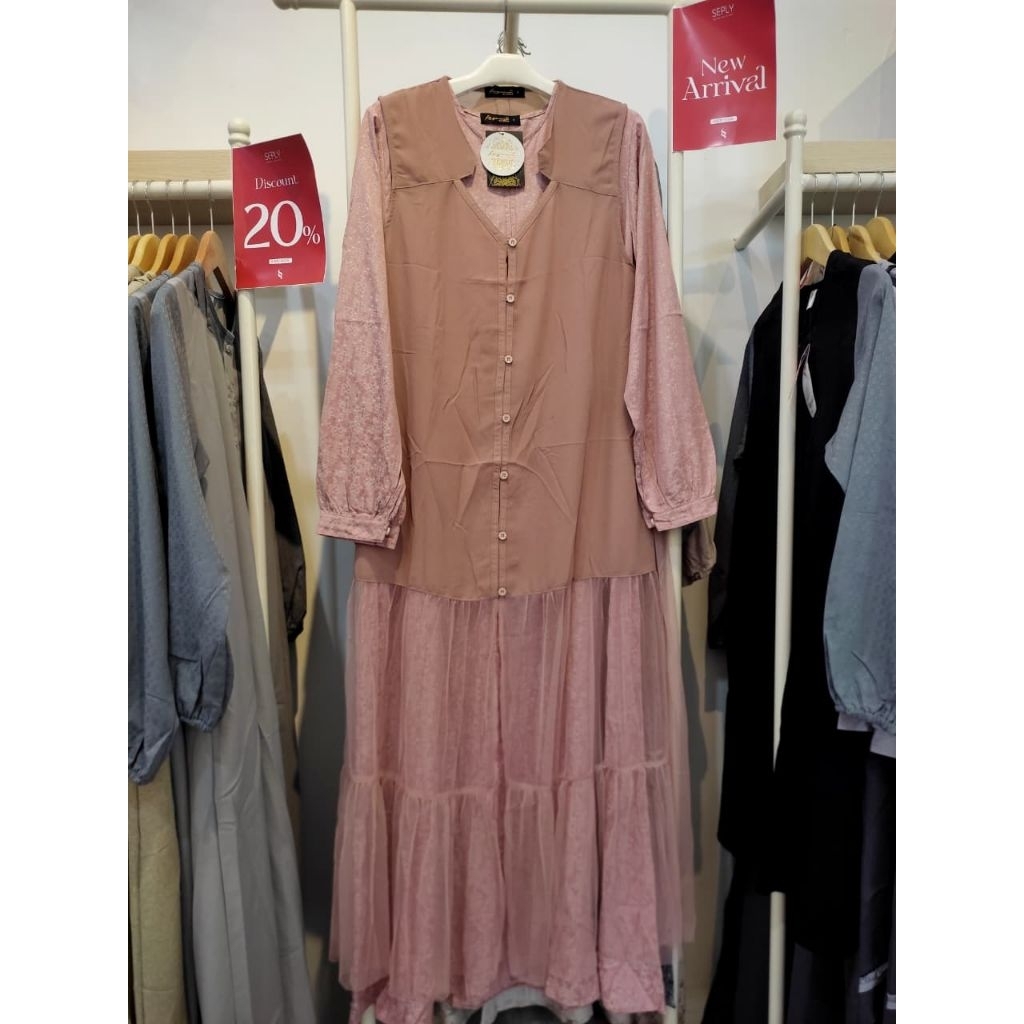 SALE 40% GAMIS ETHICA KAGUMI 298 FLASHY PINK_GAMIS ETHICA TERBARU_GAMIS ETHICA DISKON TERMURAH