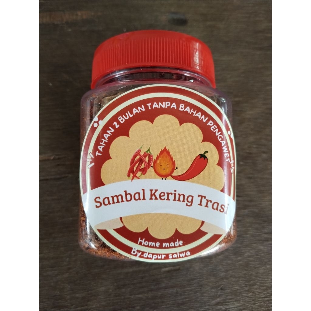 

sambal kering terasi 200ml, sambal tabur pedas, sambal bubuk enak, boncabe kering pedas enak, sambal enak&gurih, sambal bubuk pedas enak, sambal kering pedas, sambal hot enak&mantap, sambal merah kering