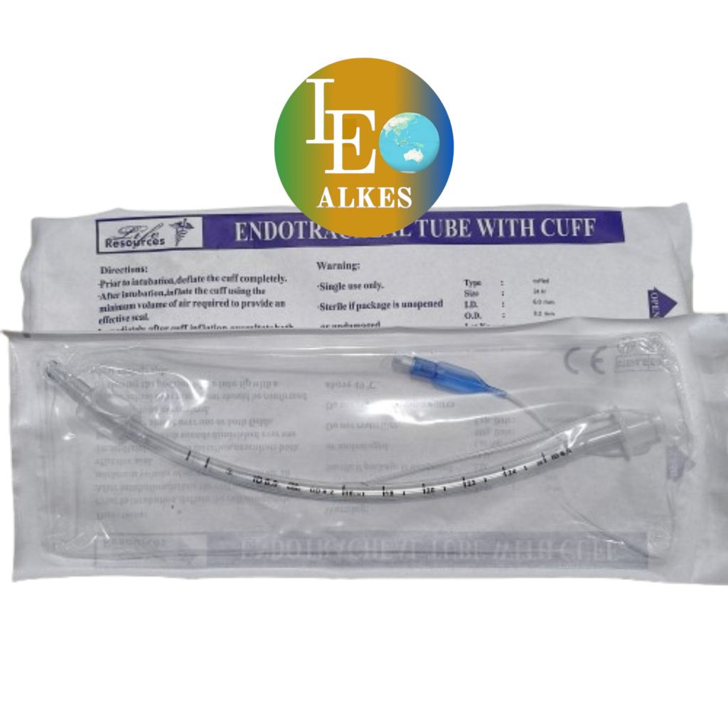 Life Resources Endotracheal With Cuff No 3 3.5 4 4.5 5 5.5 6 6.5 7 7.5 8 8.5 ETT Resources