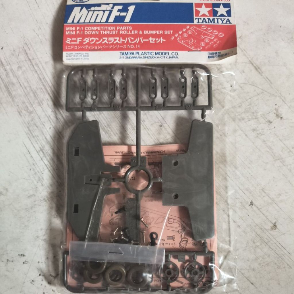 tamiya 25014 mini f-1 down thrust roller & bumper set