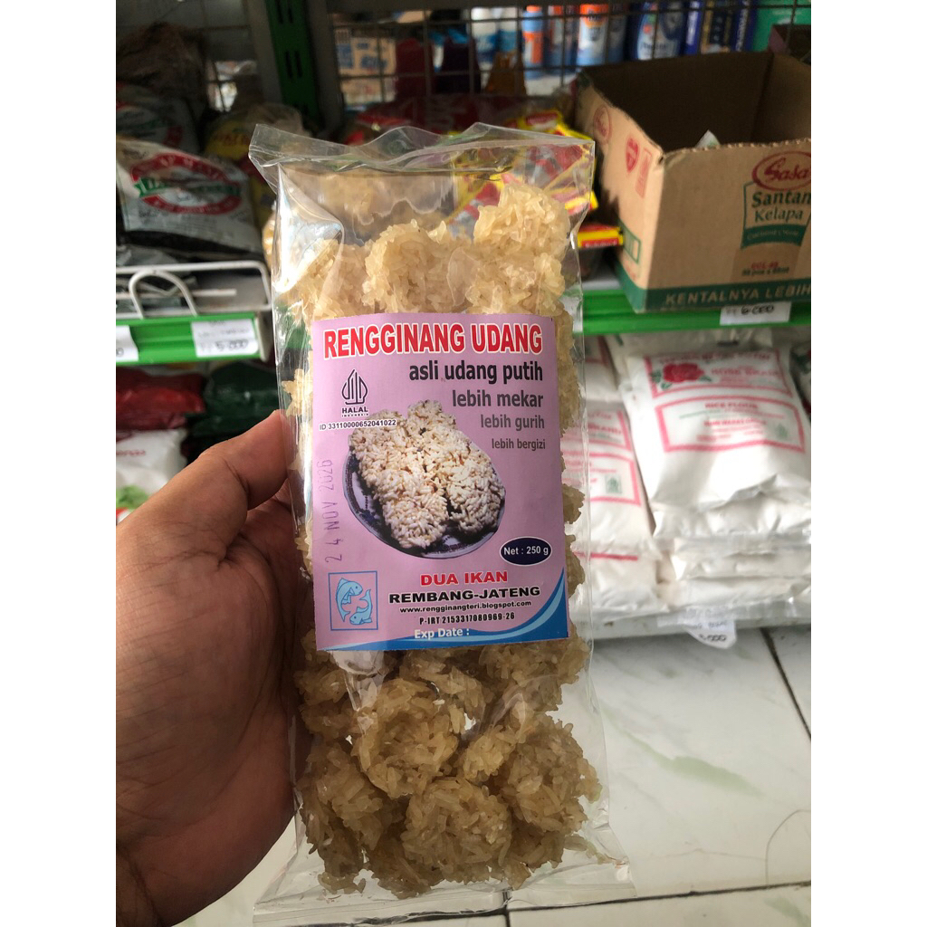 rengginang udang dua ikan rembang jateng (mentah)
