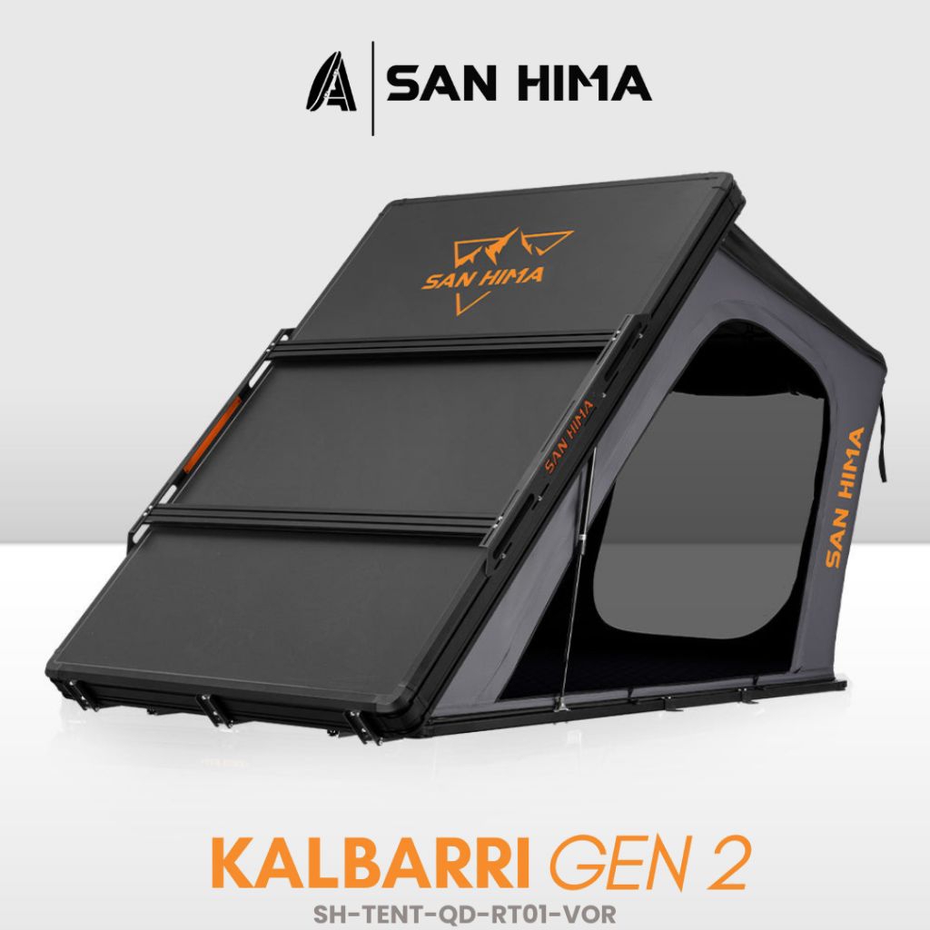 Tenda Atap Mobil - San Hima Kalbarri Gen 2 Roof Top Tent (2-3 Person) with Ladder Camping Hardshell 