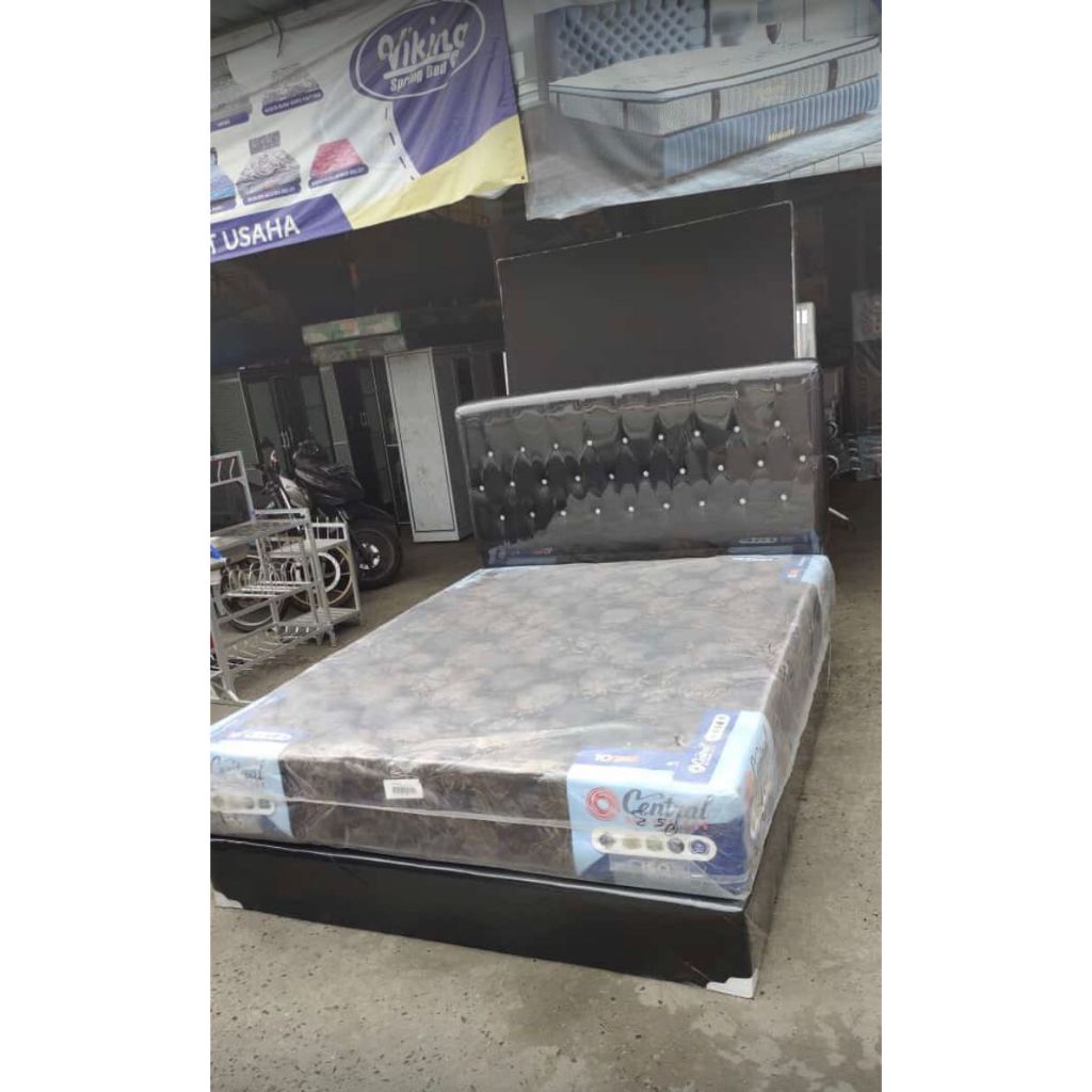 SPRINGBED SET DIVAN+ KASUR SPRINGBED CENTRAL DELUXE 160X200 I 180X200