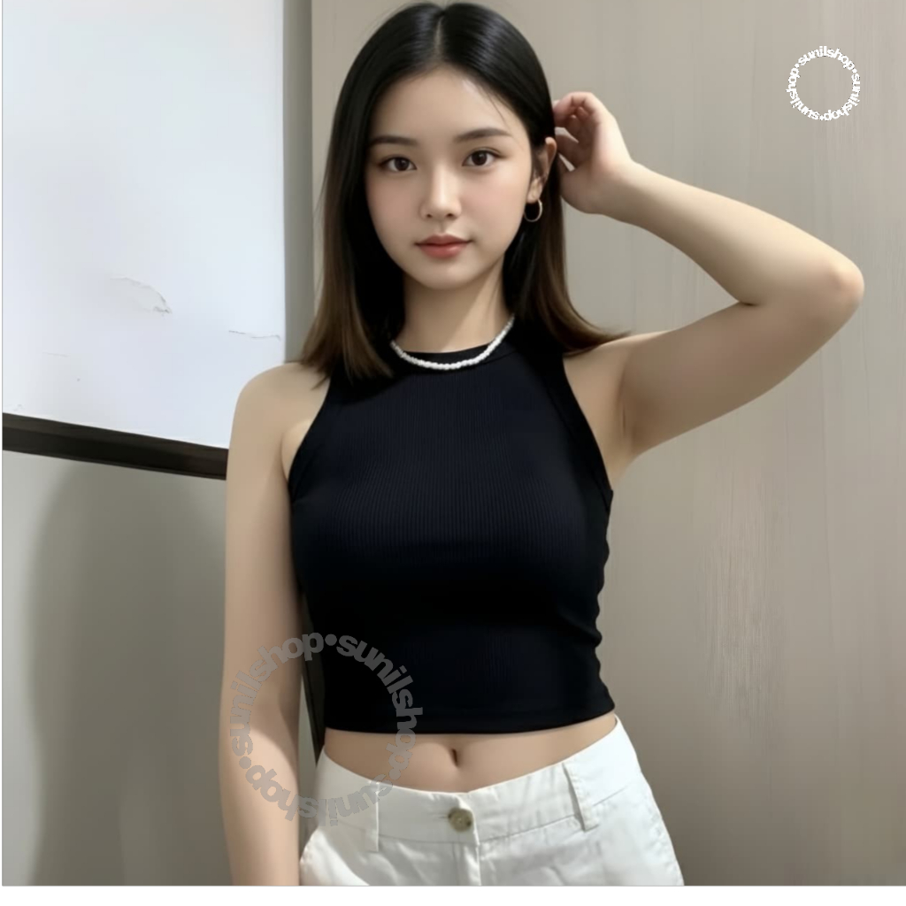 PROMO TERBARU BIG SALE Tank Top Patricia Rib Crop Atasan Wanita Crop Top Korean Style