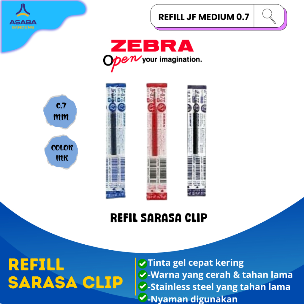 

Asaba Bandung - Zebra Refill Medium JF- 07