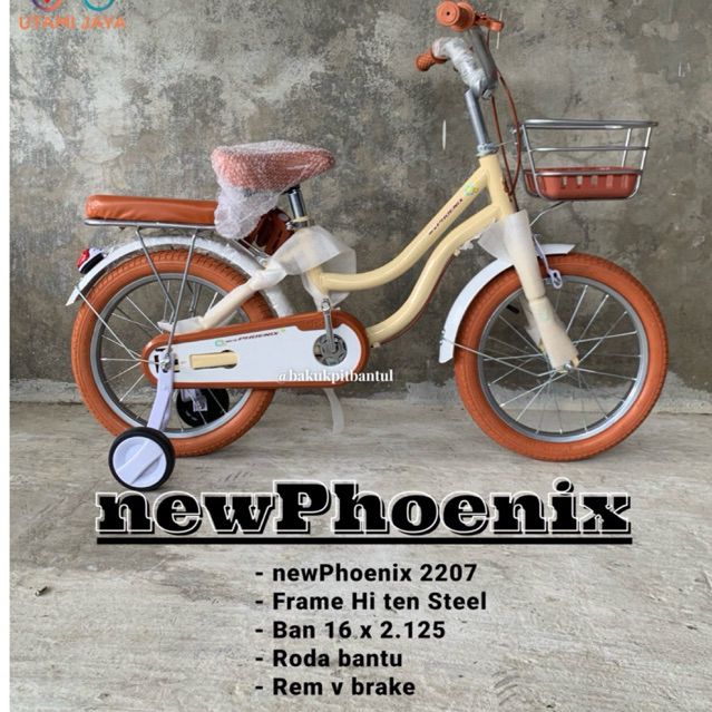 Sepeda Anak cewek keranjang mini new pheonix 2207 ukuran 16 inch | Sepeda Mini ring 16 | Sepeda anak