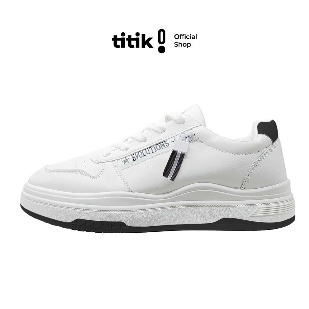 Titik Kupang - Sepatu Casual Sneakers Wanita Putih Kets Simple Kasual Sneaker Santai Cowok Cewek