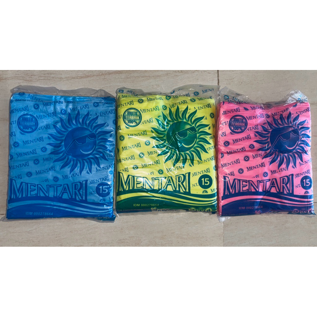 KANTONG KRESEK MENTARI, WARNA KUNING BIRU DAN PINK