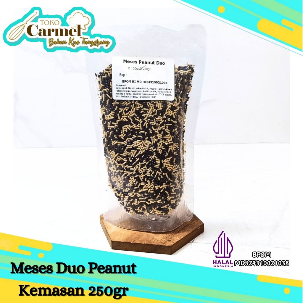 Meses Coklat Kacang 1kg / 250gr - Meises Lagie 3