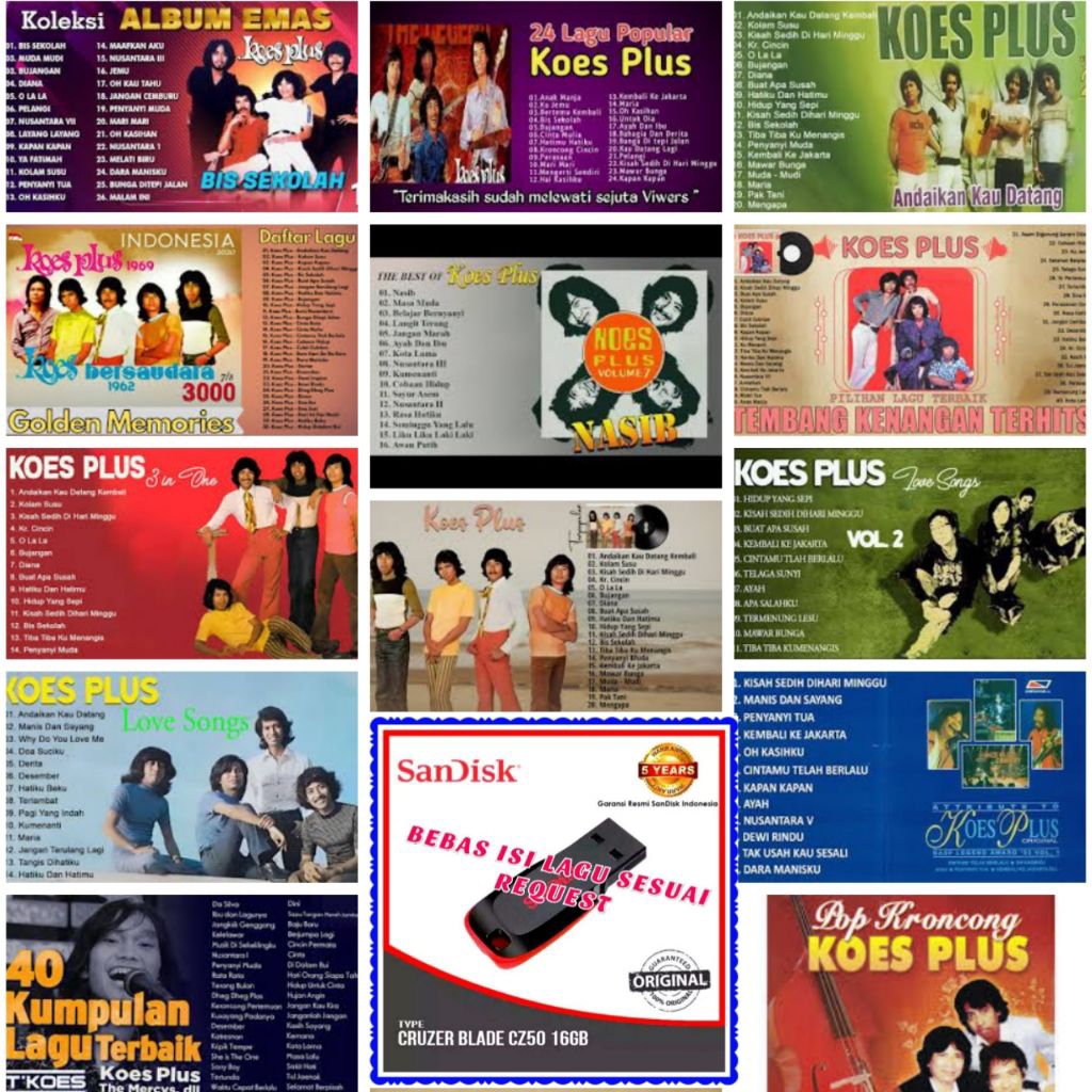 FLASH DISK MP3 LAGU NOSTALGIA KOES PLUS FULL ALBUM TERPOPULER - FLASH DISK LAGU KENANGAN - FLASH DIS