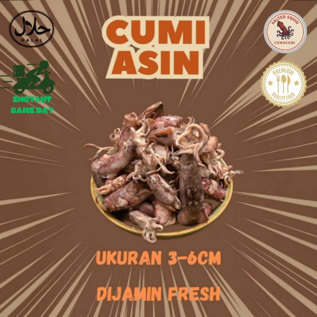 

Cumi Asin Sedang 500gr Segar Premium