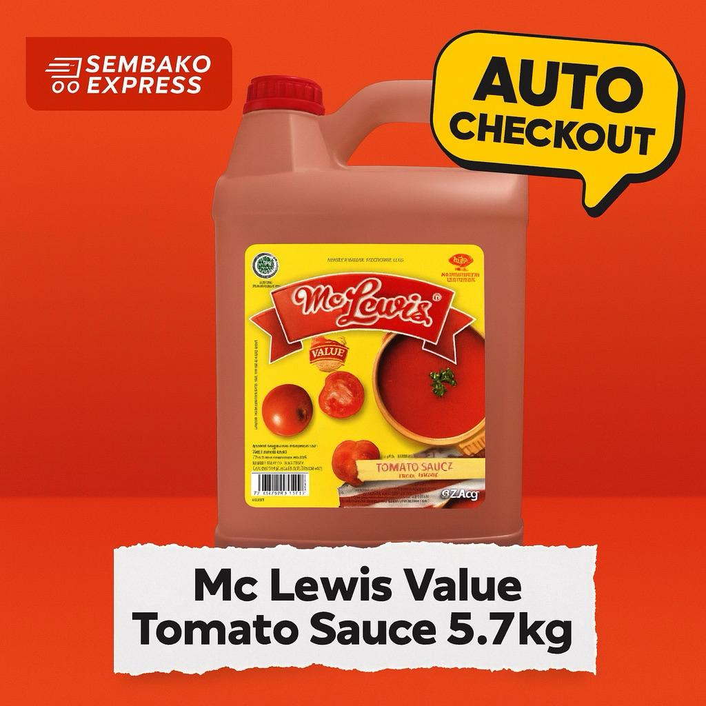 

Mc Lewis Saus Tomat Value Pack 5.7 kg
