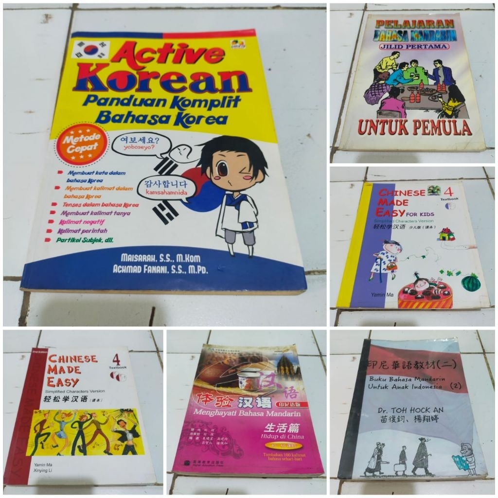 Active Korean panduan komplit bahasa Korea . Pelajaran bahasa Mandarin untuk pemula. Chinese Made ea