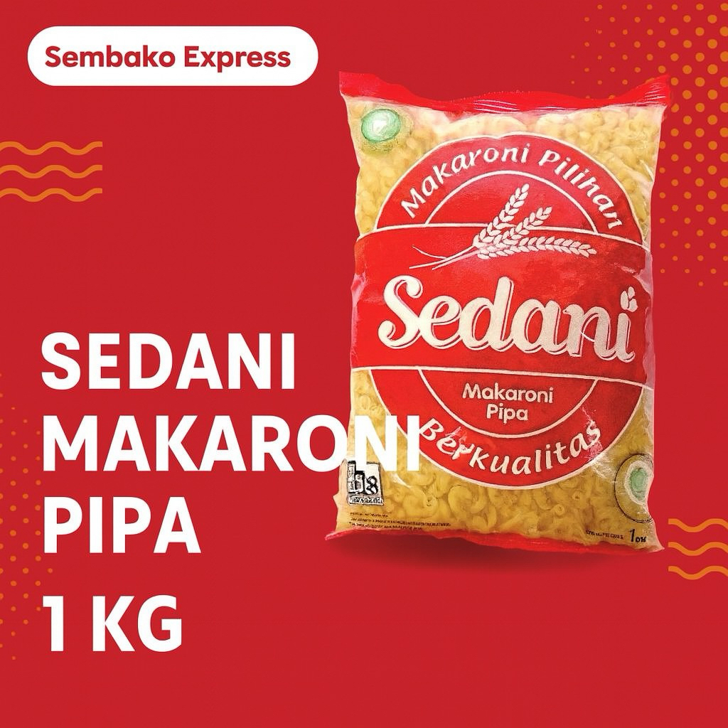 

Sedani Makaroni Pipa 1kg – Makaroni Pilihan Berkualitas untuk Masakan Lezat