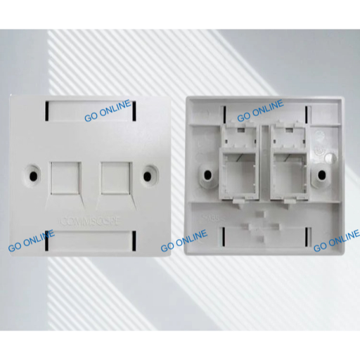 AMP Commscope Faceplate 2 Port / Face Plate 2 Hole