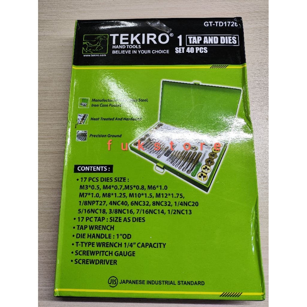 Tekiro hand tap & snei set GT-TD1726