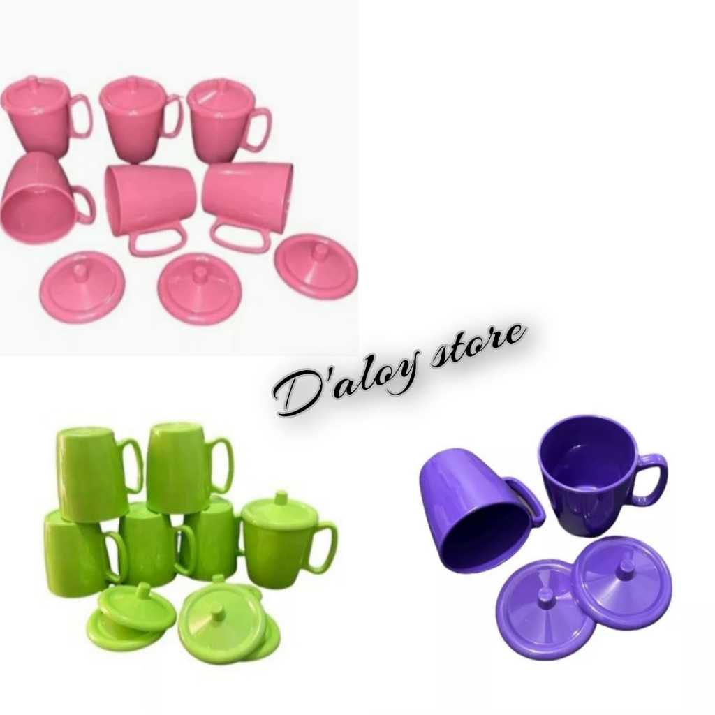 1 Lusin Gelas Semi Melamin Gagang Dinner ware 126 Tutup / Gelas Kopi  / Gelas Teh / Gelas Murah