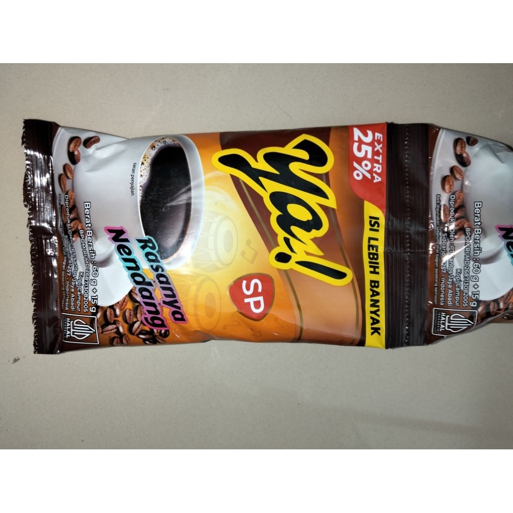 

kopi bubuk YA! 60 gram+ 15 gram