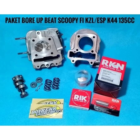 PAKET BORE UP BEAT KVY/KZL/K44 125CC-150CC HARIAN PAKET BLOK HEAD BEAT BORE UP - BOYRENK RACING CONC