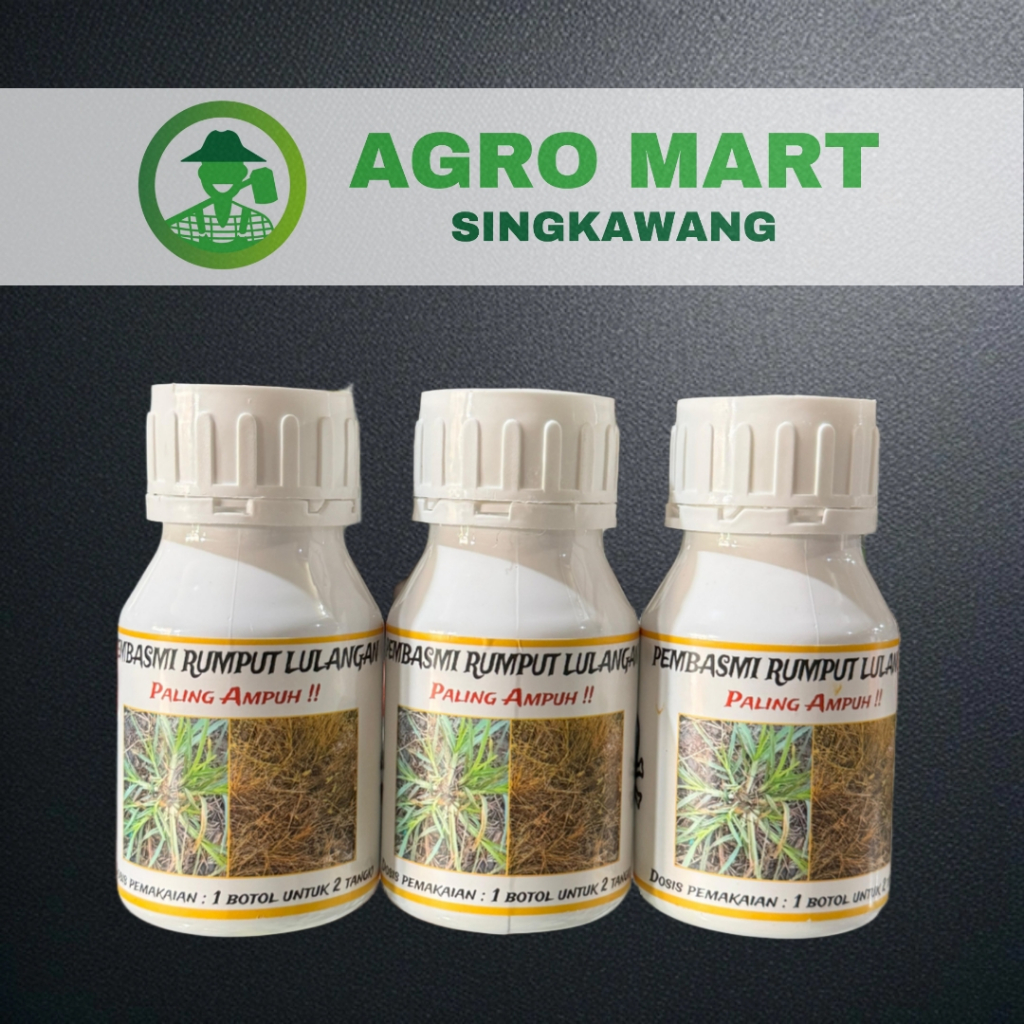 Herbisida racun rumput pembasmi rumput lulangan / rumput berdaun keras dan rumput liar 250ml