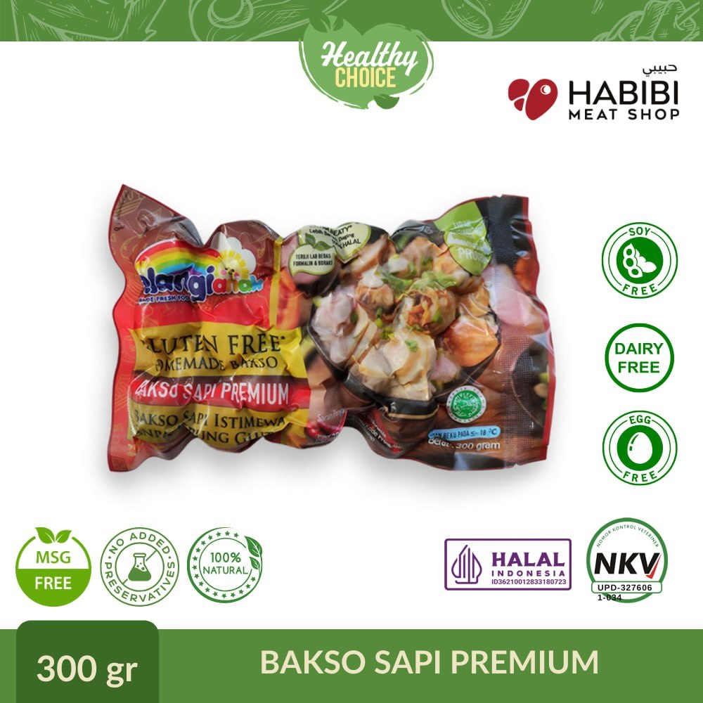 

PELANGI - Bakso Sapi Original Dairy Free, Soy Free, Egg Free, Halal Non MSG & Non Pengawet