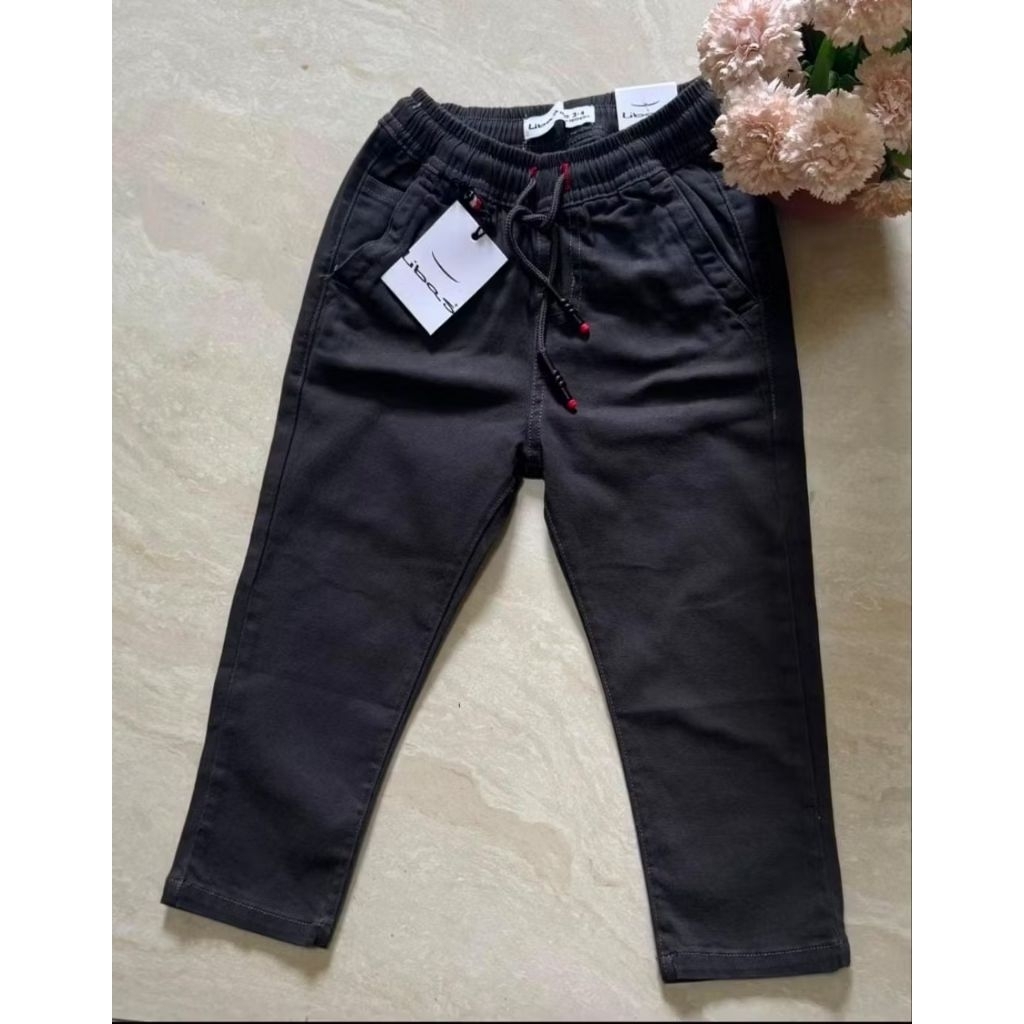 Celana Chinos panjang anak laki warna hitam by libas 1-12Thn terbaru street katun best seller COD