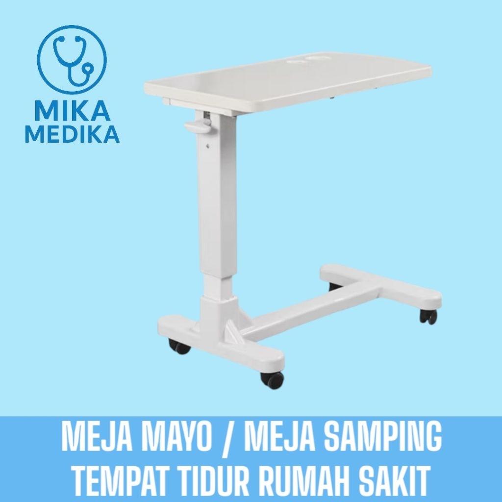 Meja Mayo / Meja Samping Tempat Tidur Medis Mobile Tinggi Yang Dapat Disesuaikan / Meja Untuk Alat O