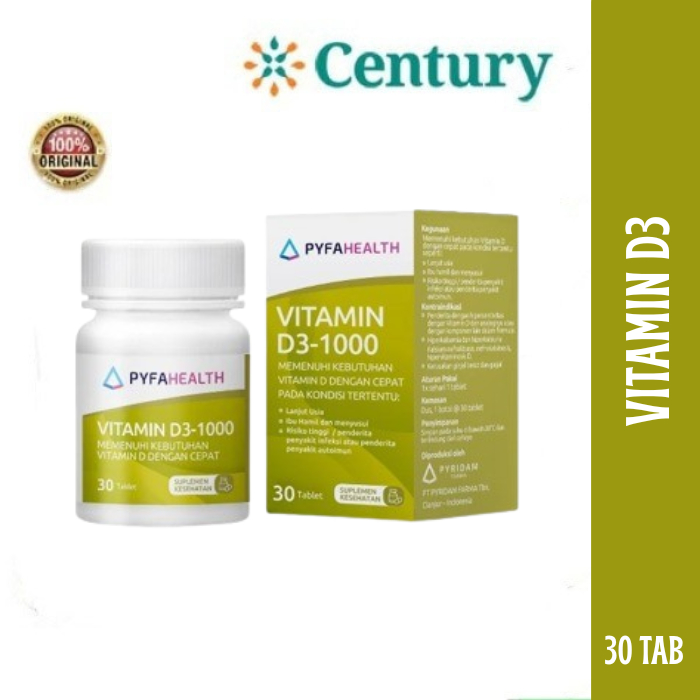Pyfahealth D3-1000 Vitamin D3 1000 IU