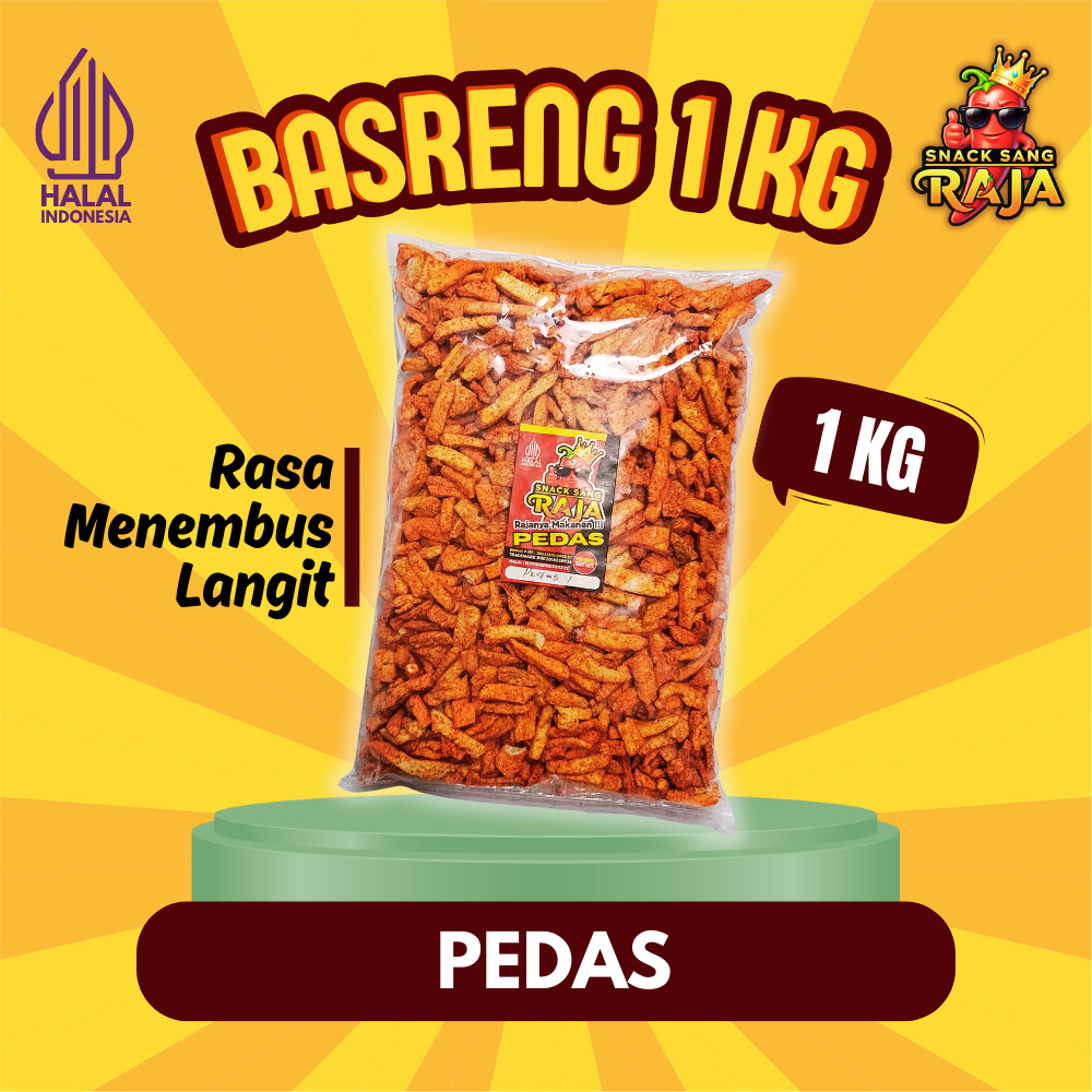 

Snack Sang RAJA - Basreng Pedas Daun Jeruk 1kg Bumbu Cikruh Melimpah